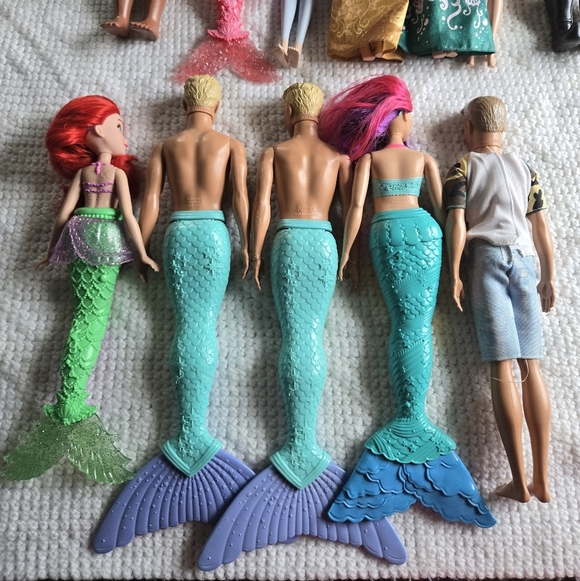 Colorful Mermaid and Doll Set - Picture 6 of 8